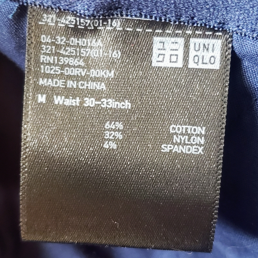Uniqlo Women Dark Navy Blue Wide Leg Pants  M - Picture 5 of 8